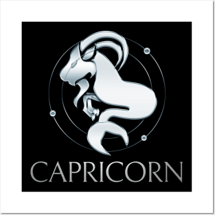 Capricorn Zodiac Sign Posters and Art